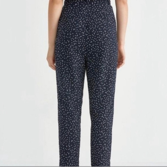 Frank And Oak Women's Navy & White Polka Dot Dress Pants In Size 8 - Picture 3 of 10